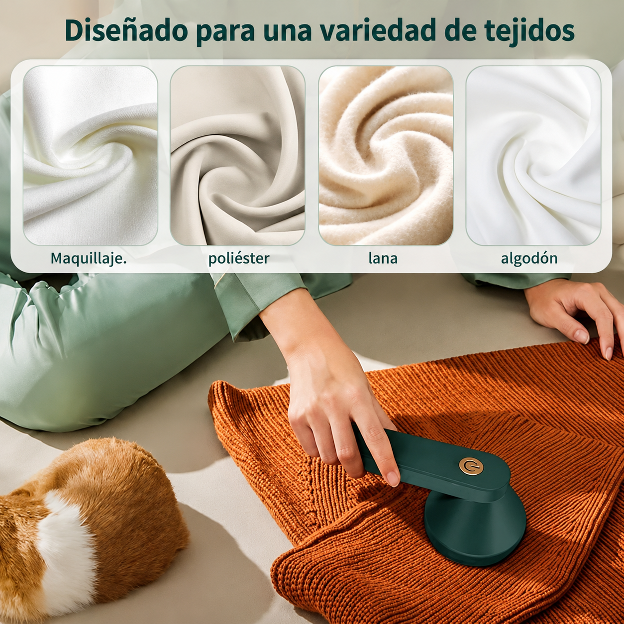 Quitapelusas Portátil Recargable – Deja tu Ropa Como Nueva