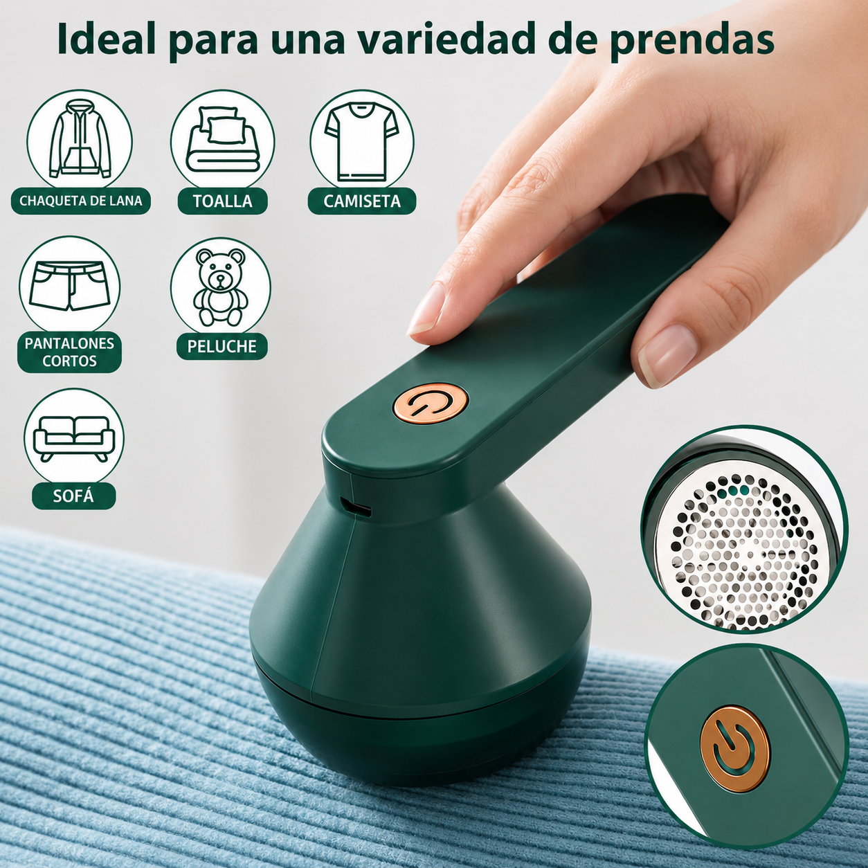 Quitapelusas Portátil Recargable – Deja tu Ropa Como Nueva
