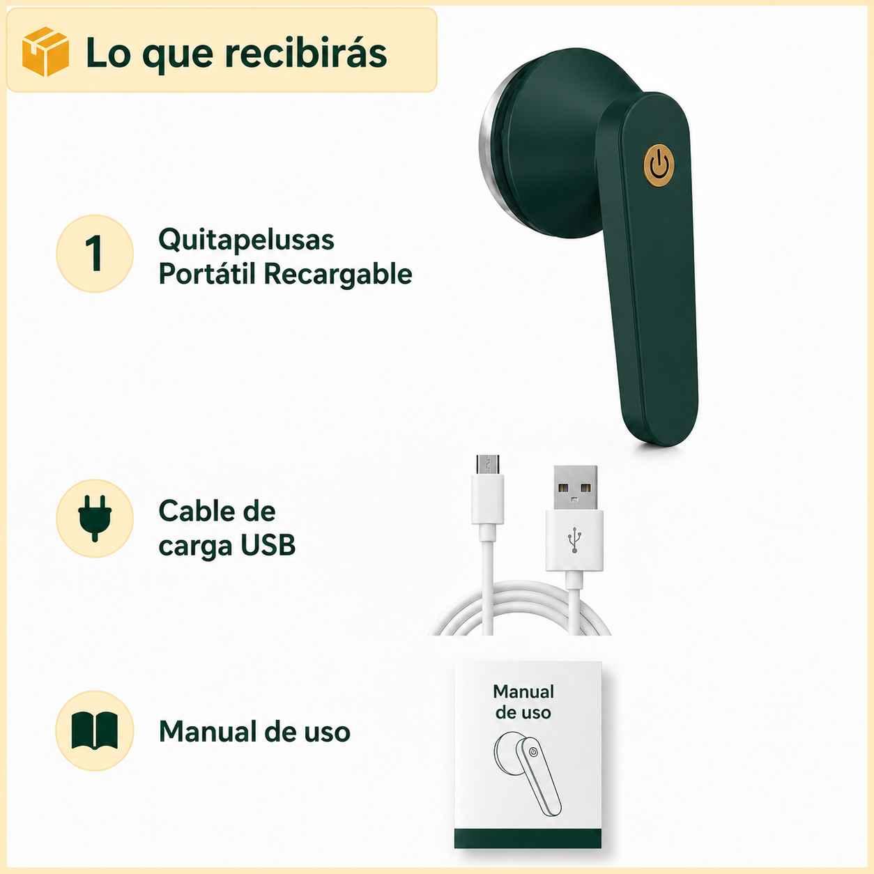 Quitapelusas Portátil Recargable – Deja tu Ropa Como Nueva